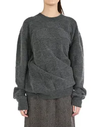 Uma Wang chunky-knit Pullover Grau