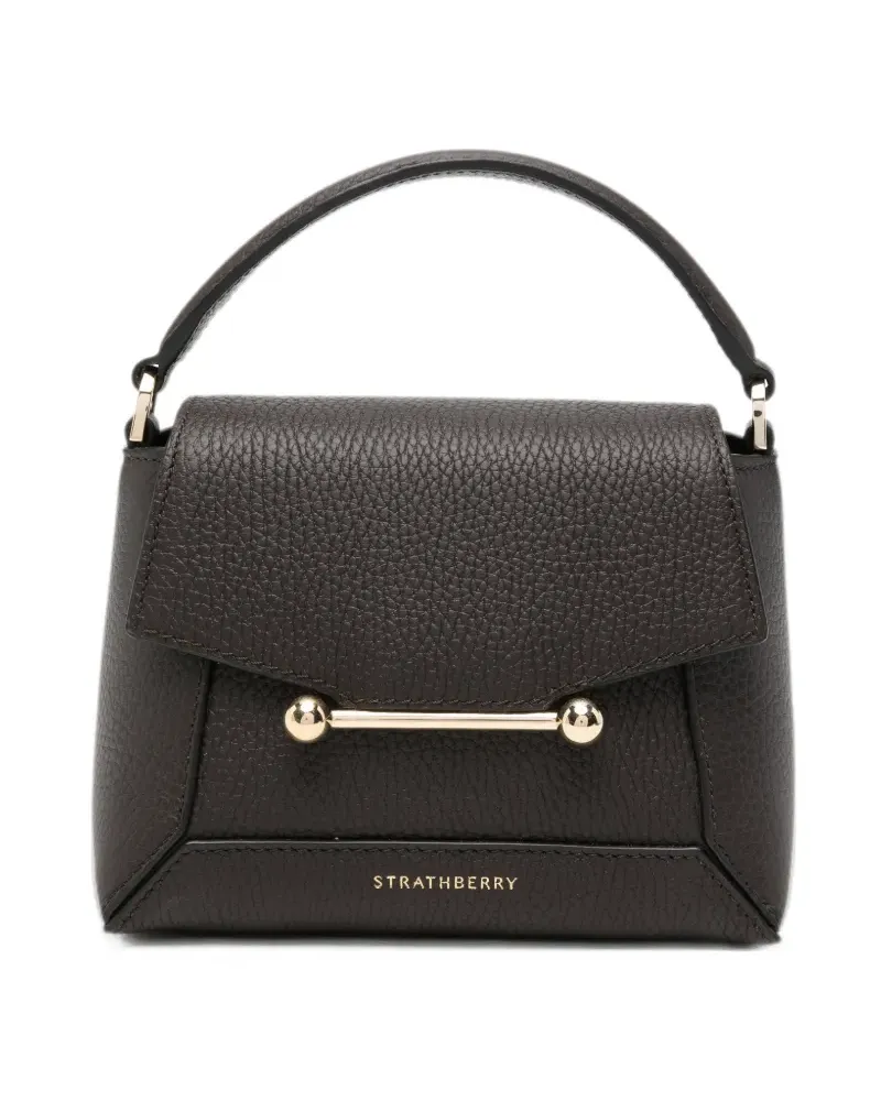 Strathberry Nano Mosaic Tote Bag aus Leder - Braun Braun