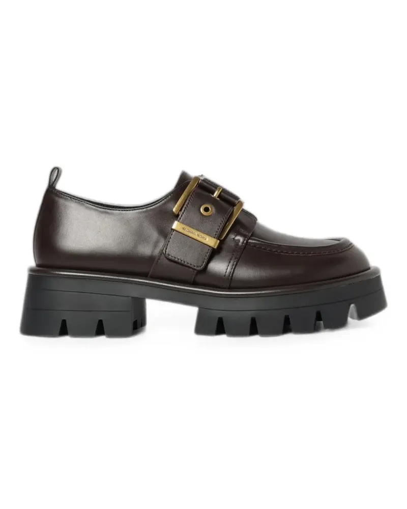 Michael Kors Colby Derby-Schuhe mit Monk-Riemen - Braun Braun