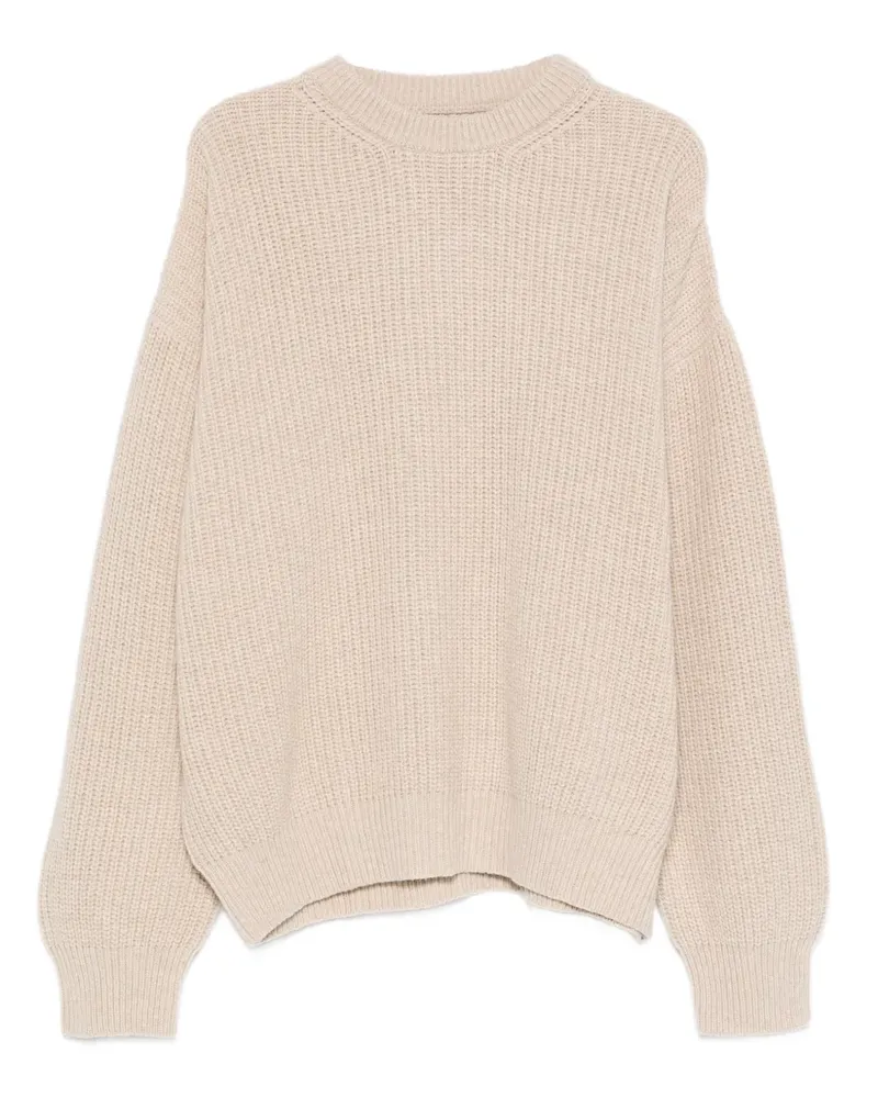 LC23 ribbed crew neck sweater - Nude Nude