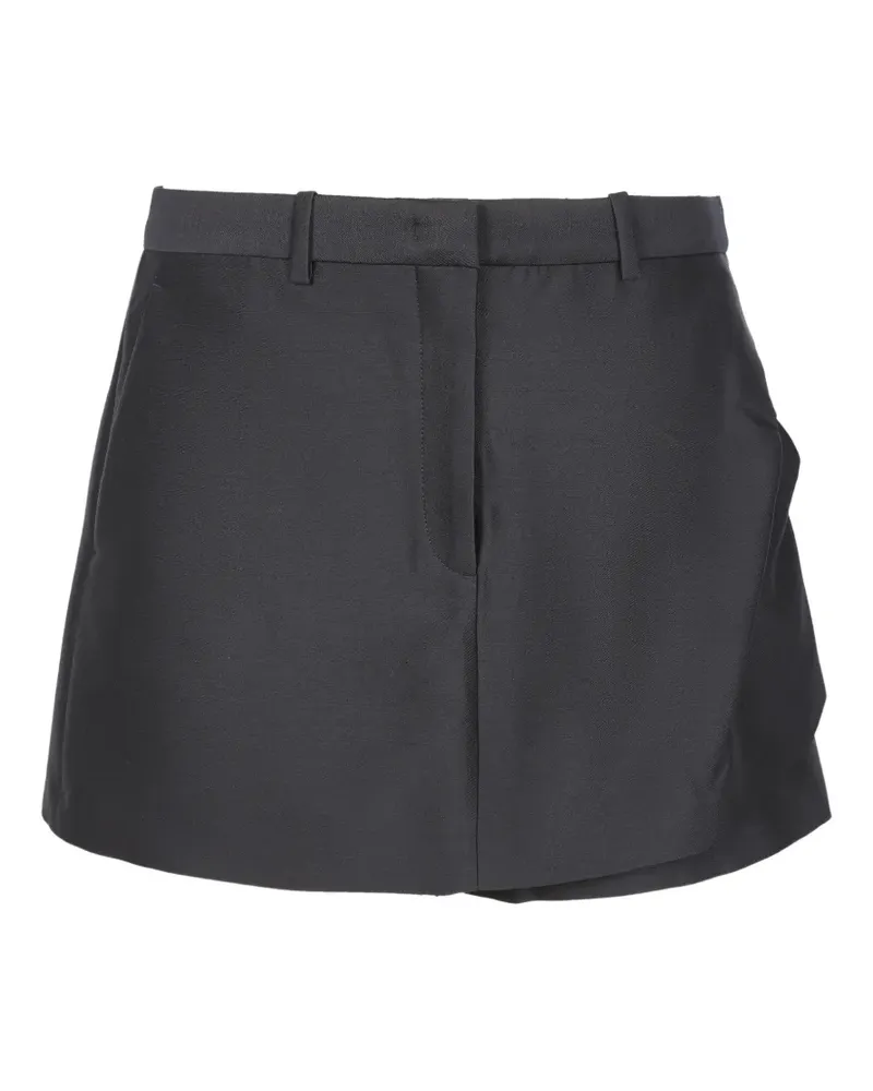 JNBY Drapierte Shorts im Layering-Look - Schwarz Schwarz