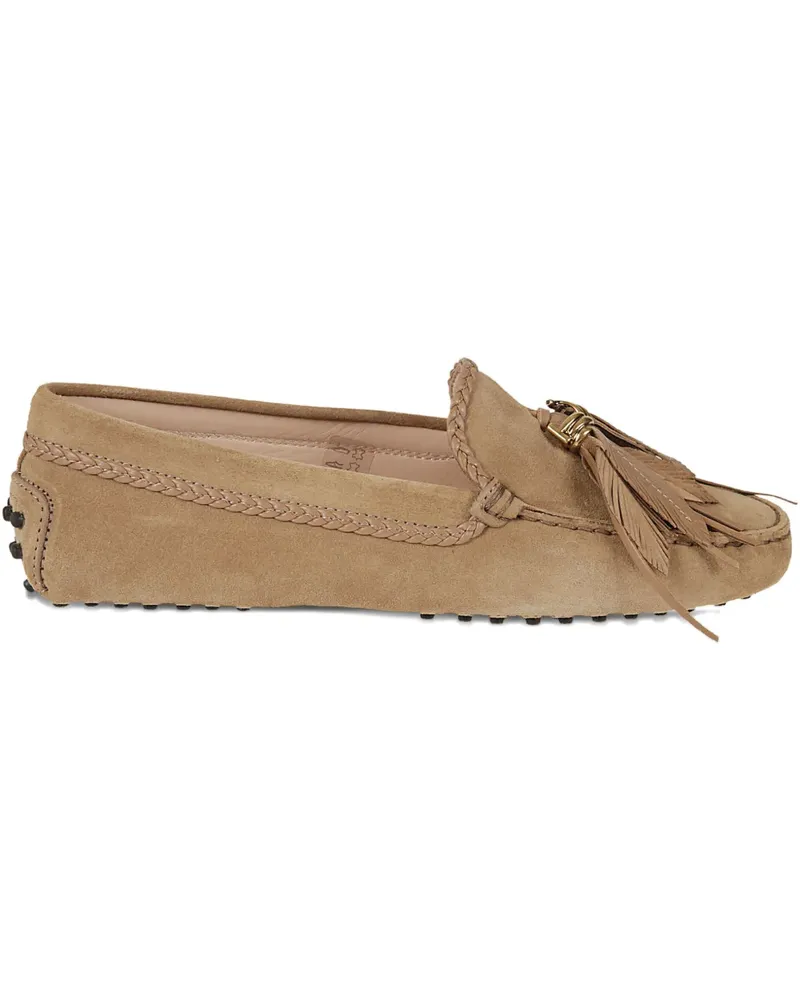 TOD'S Gommino' Loafer mit Federquasten - Nude Nude
