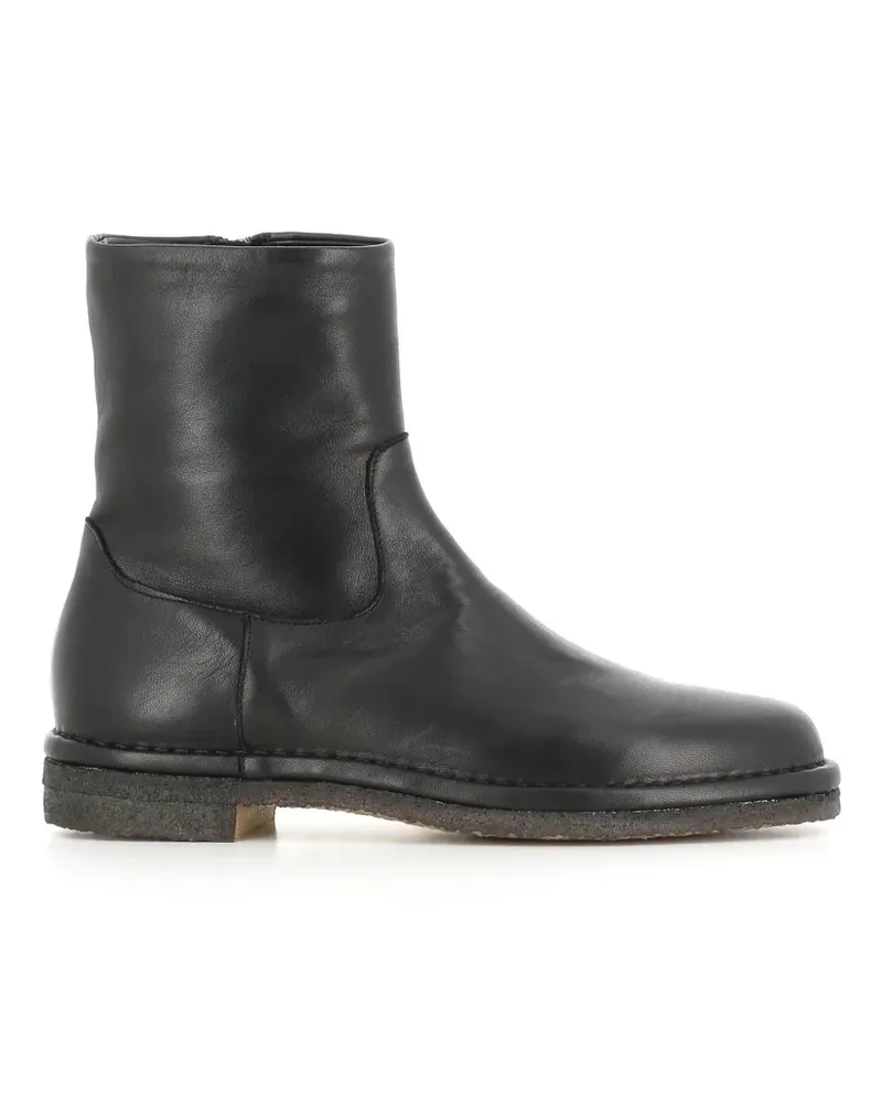 Roberto del Carlo Stiefel mit Reißverschluss - Schwarz Schwarz