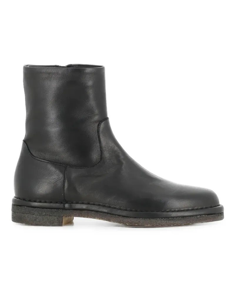 Roberto del Carlo Stiefel mit Reißverschluss - Schwarz Schwarz