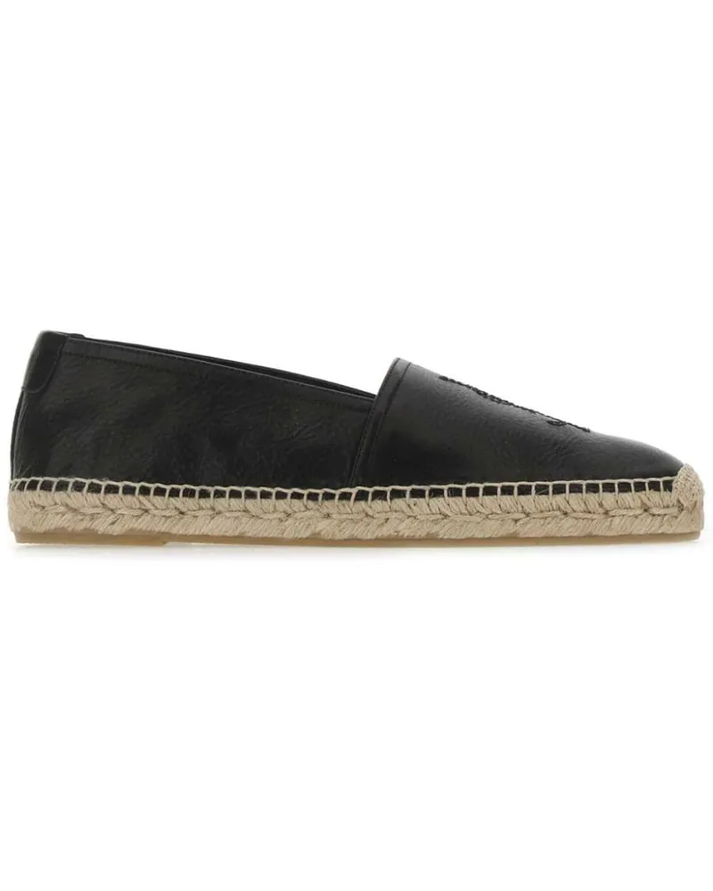 Saint Laurent Espadrilles mit Monogram - Schwarz Schwarz