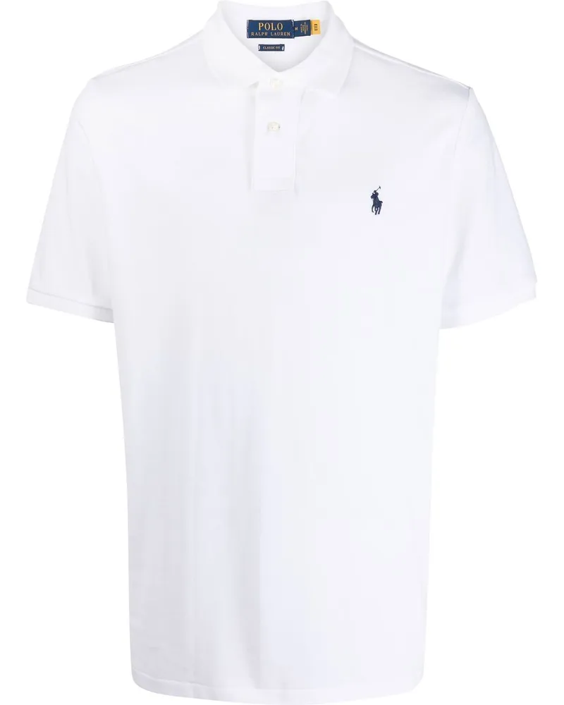 Ralph Lauren Poloshirt mit Polo Pony - Weiß Weiß