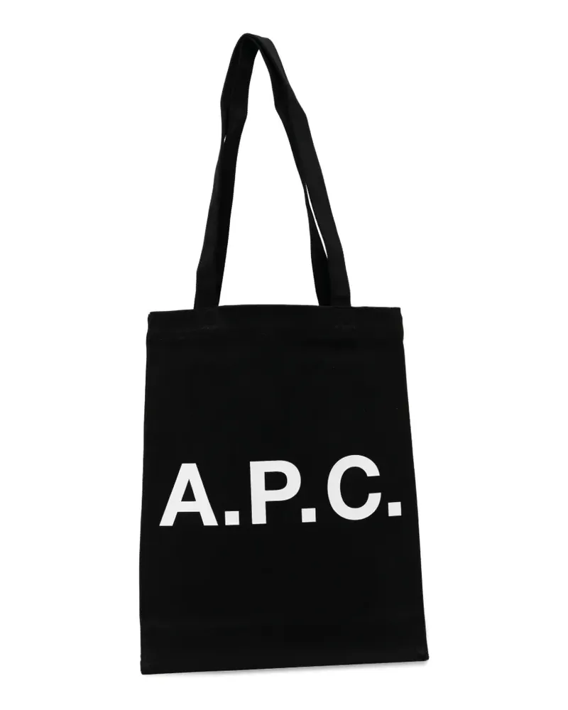 A.P.C. Text Schultertasche - Schwarz Schwarz