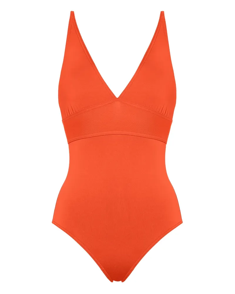 Eres Larcin Badeanzug mit V-Ausschnitt - Orange Orange