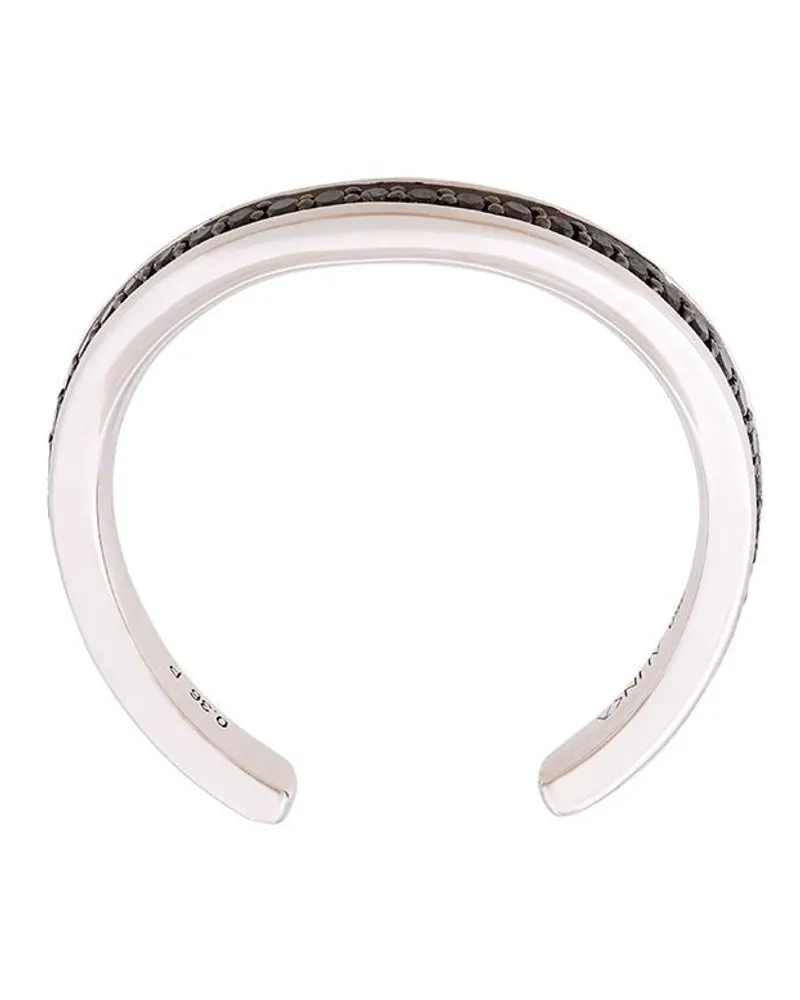 Alinka 18kt 'Tania' Weißgoldring mit Diamanten - Schwarz Schwarz