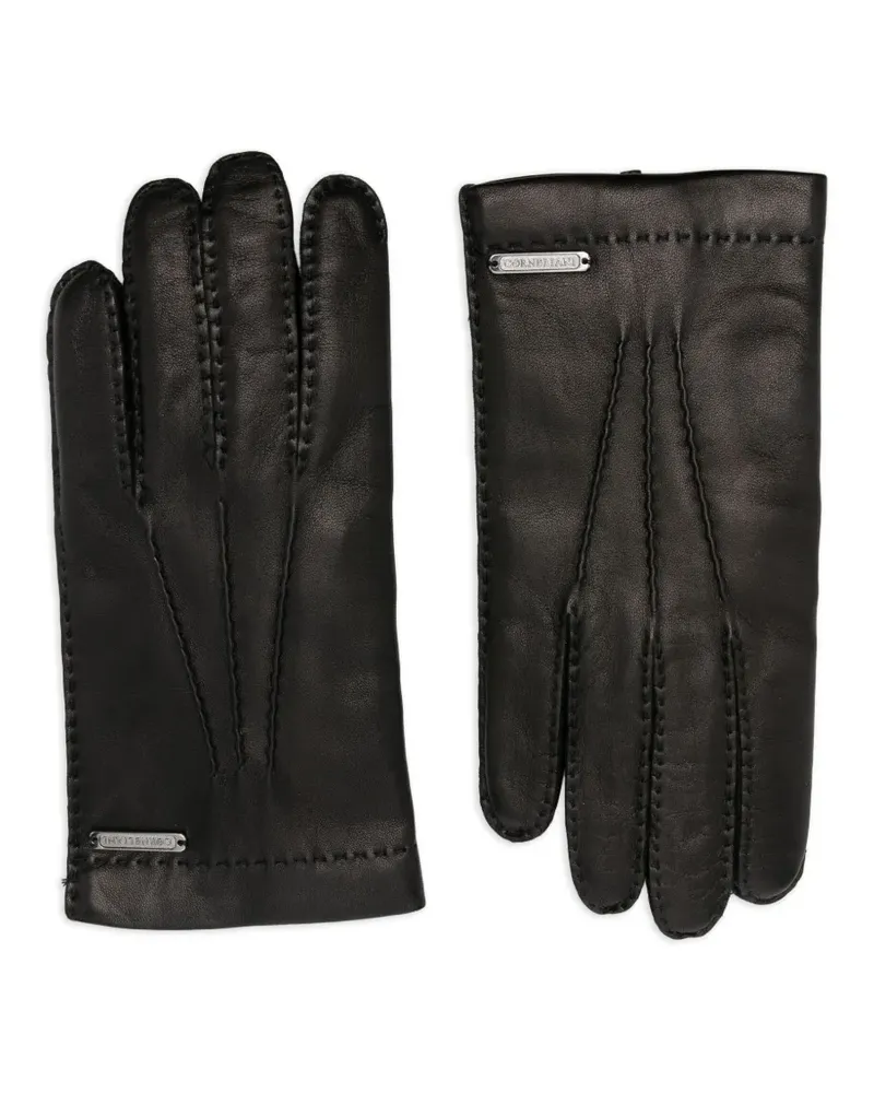 Corneliani Handschuhe aus Leder - Schwarz Schwarz