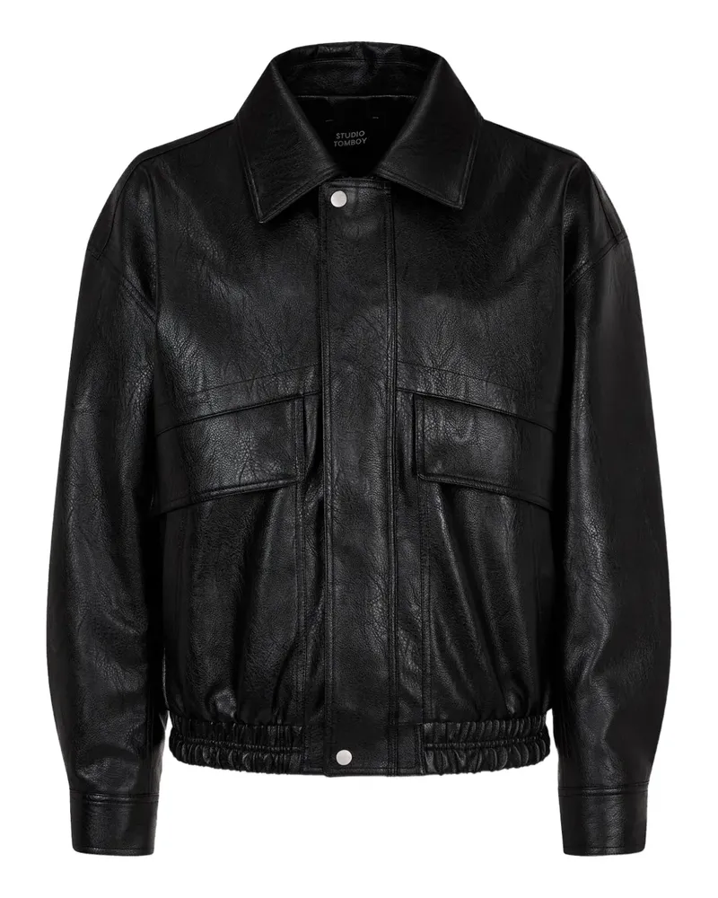STUDIO TOMBOY flap-pocket bomber jacket - Schwarz Schwarz