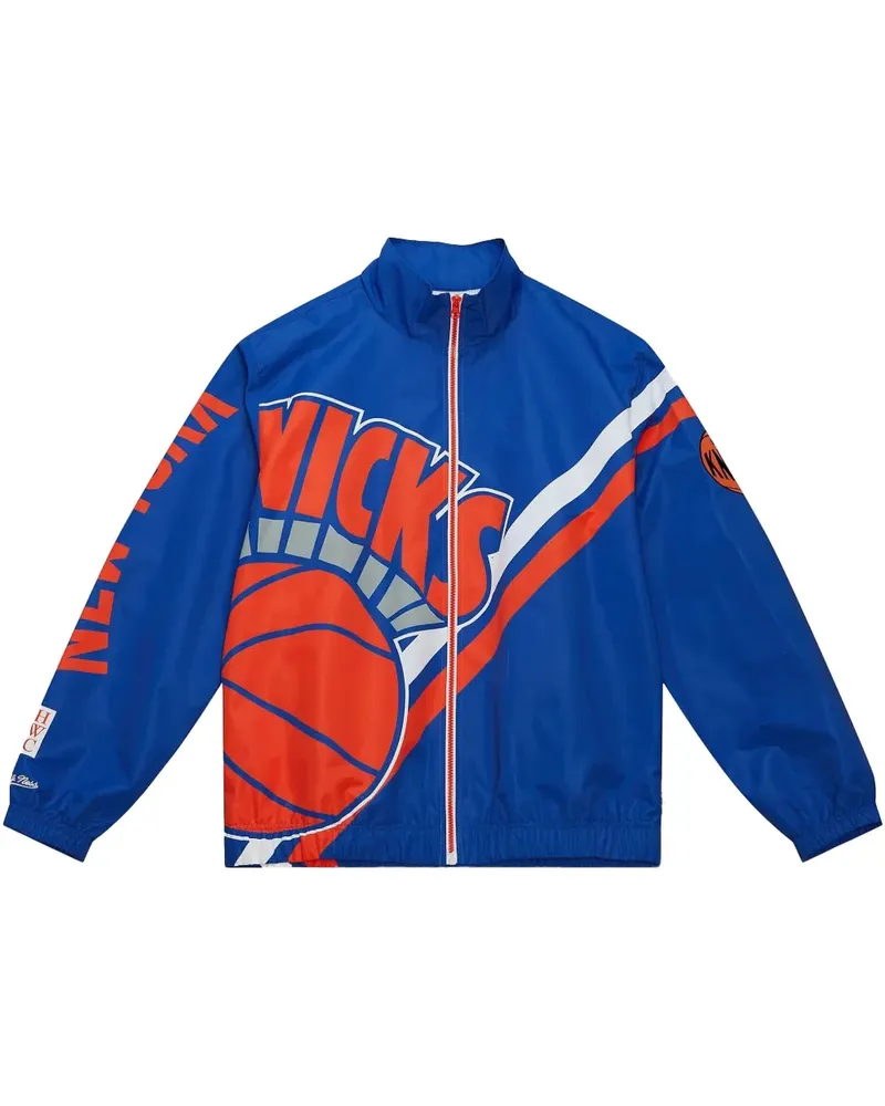 Mitchell & Ness New York Knicks Warm-up-Jacke - Blau Blau