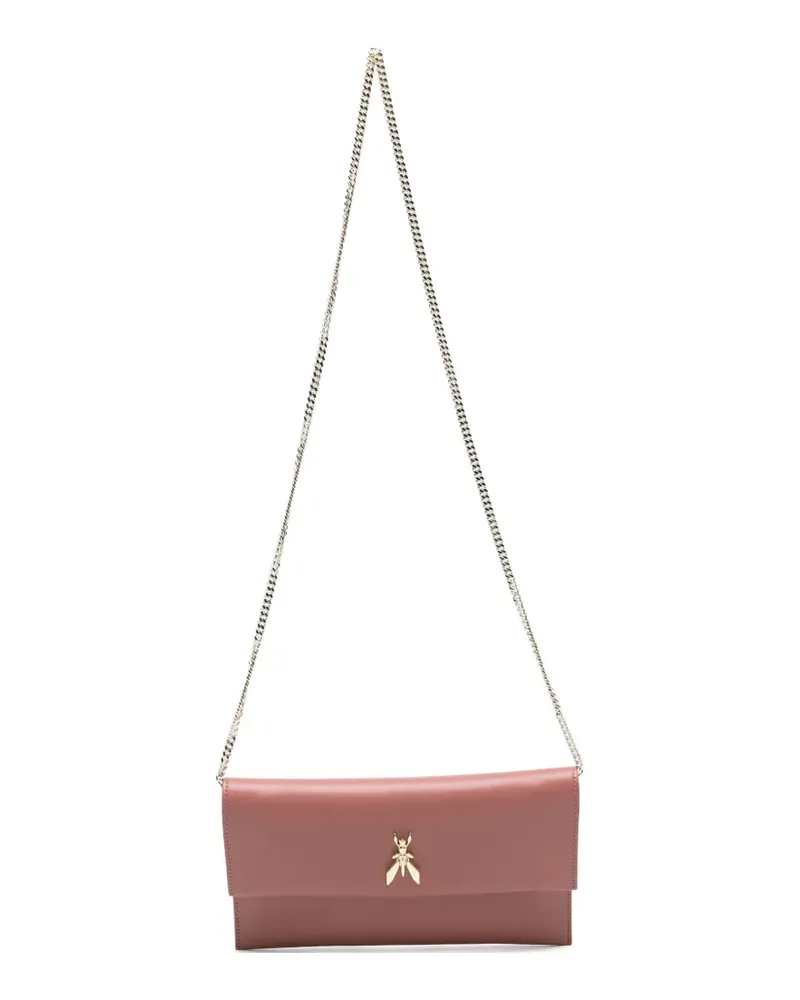 Patrizia Pepe logo-plaque clutch bag - Rosa Rosa