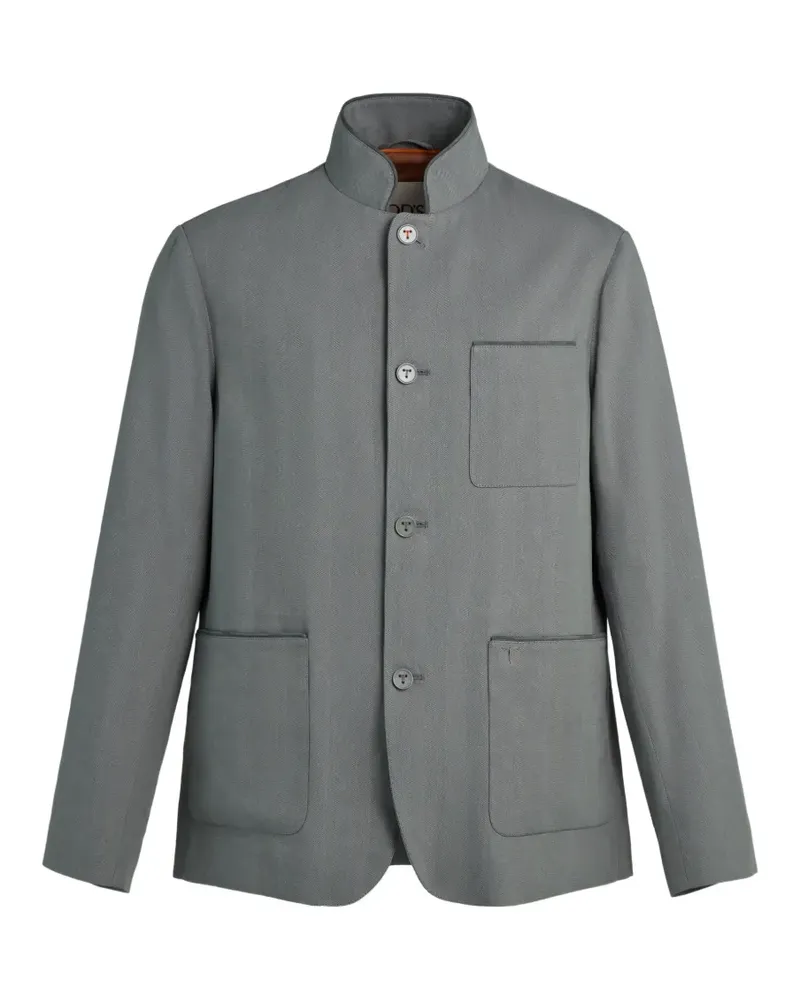 TOD'S Castello Sakko mit Taschendetail - Grau Grau