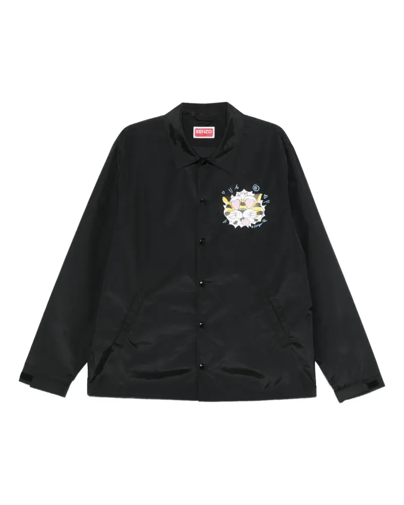Kenzo buttoned shirt jacket - Schwarz Schwarz
