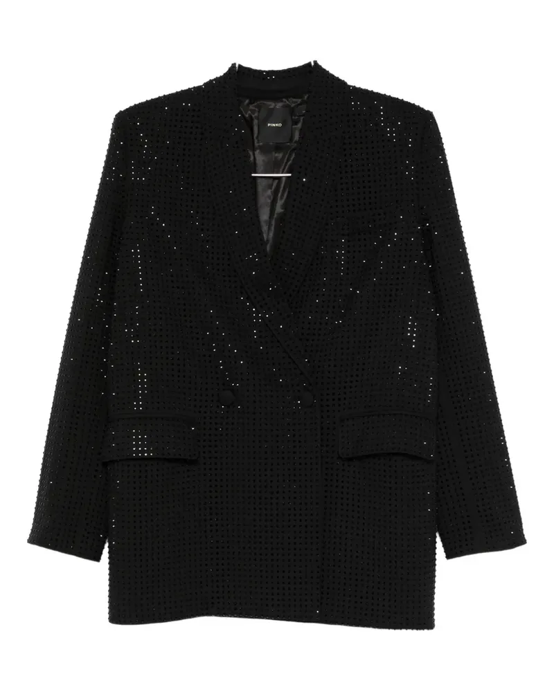 Pinko double-breasted embellished blazer - Schwarz Schwarz