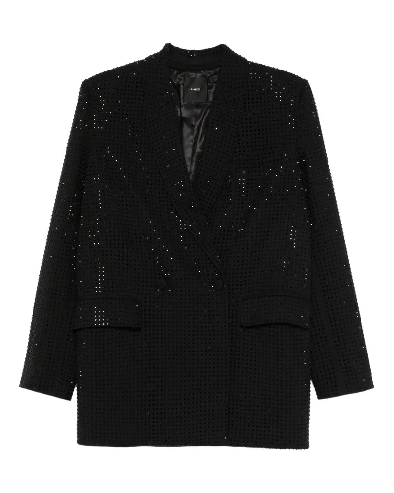 Pinko Doppelreihiger Blazer mit Verzierung - Schwarz Schwarz