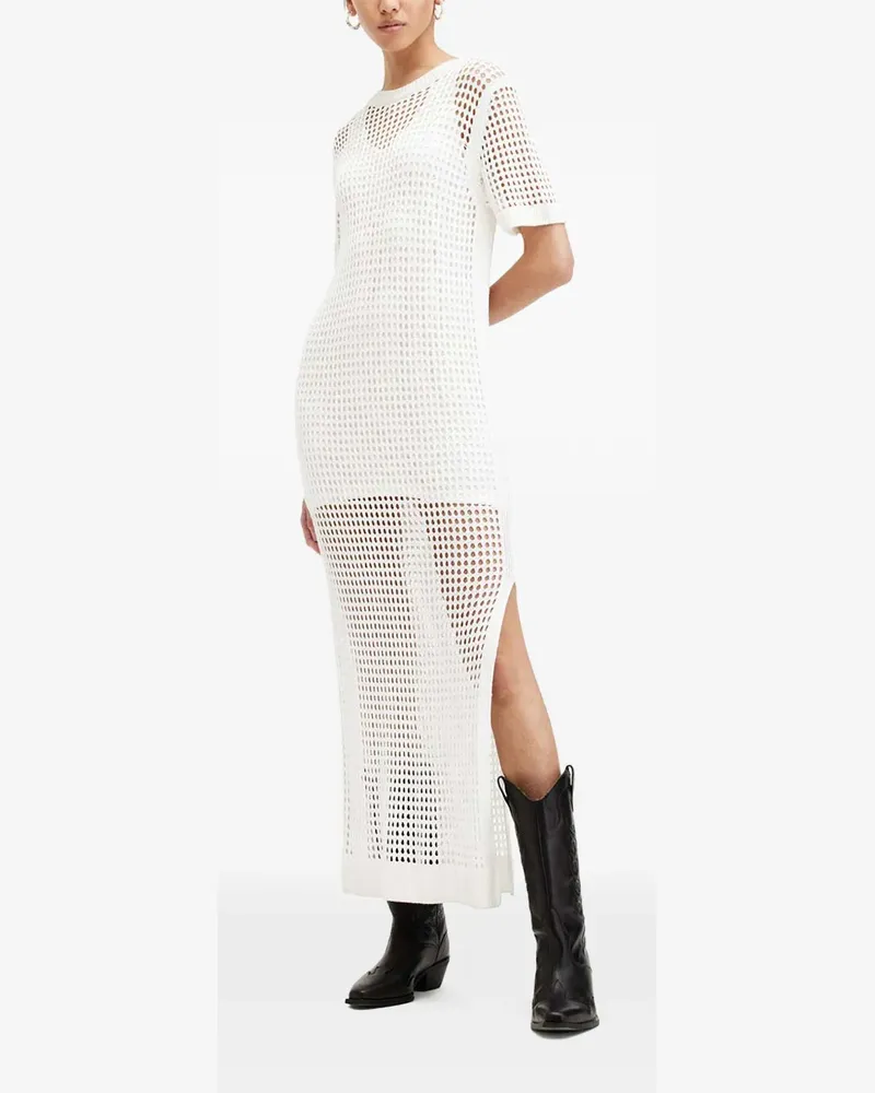 AllSaints Paloma round-neck midi dress - Nude Nude