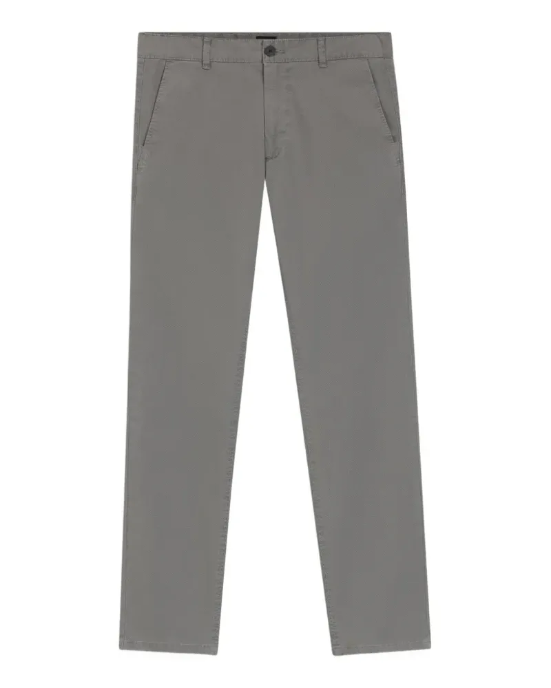 HUGO BOSS Schmale Chino aus bedrucktem Stretch-Baumwolltwill - Grau Grau