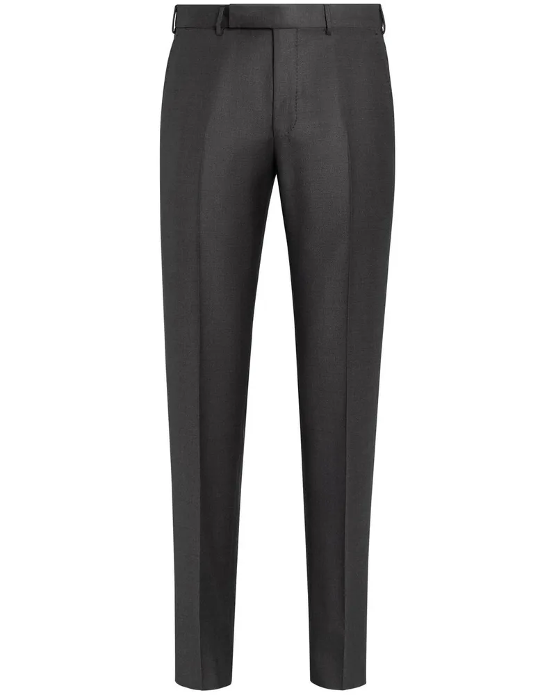 Ermenegildo Zegna Halbhohe Straight-Leg-Hose - Grau Grau