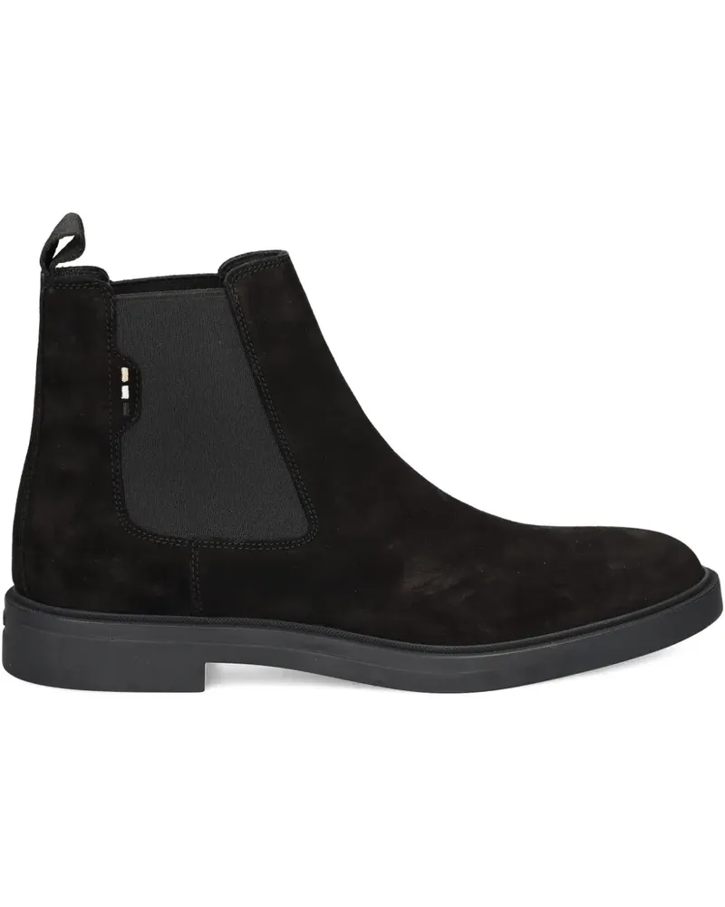 HUGO BOSS Calev elastic-panel suede boots - Schwarz Schwarz