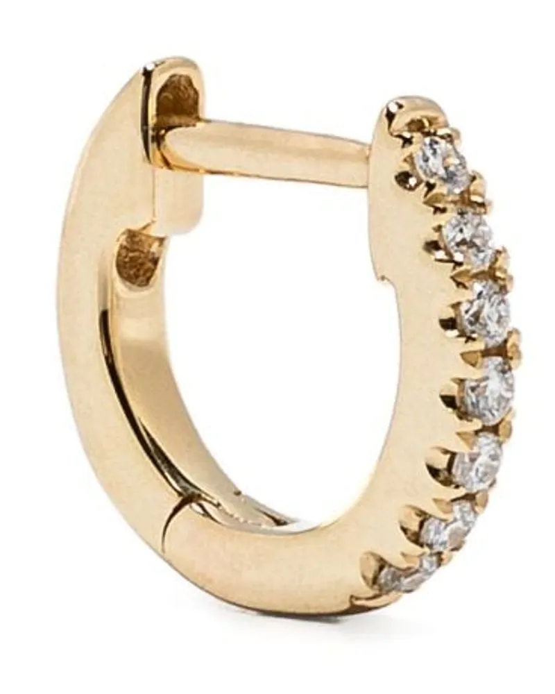 Roxanne First 14kt Teeny Weeny Gelbgoldohrring mit Diamanten Gold