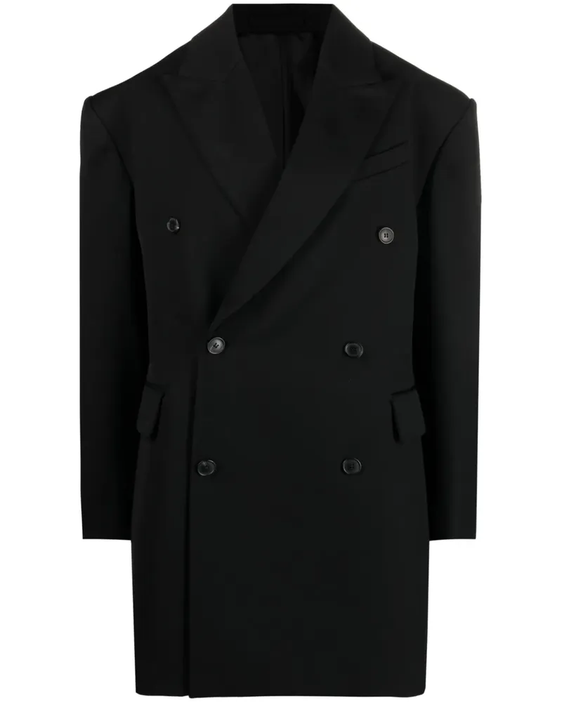 WARDROBE.NYC Doppelreihiger Mantel - Schwarz Schwarz