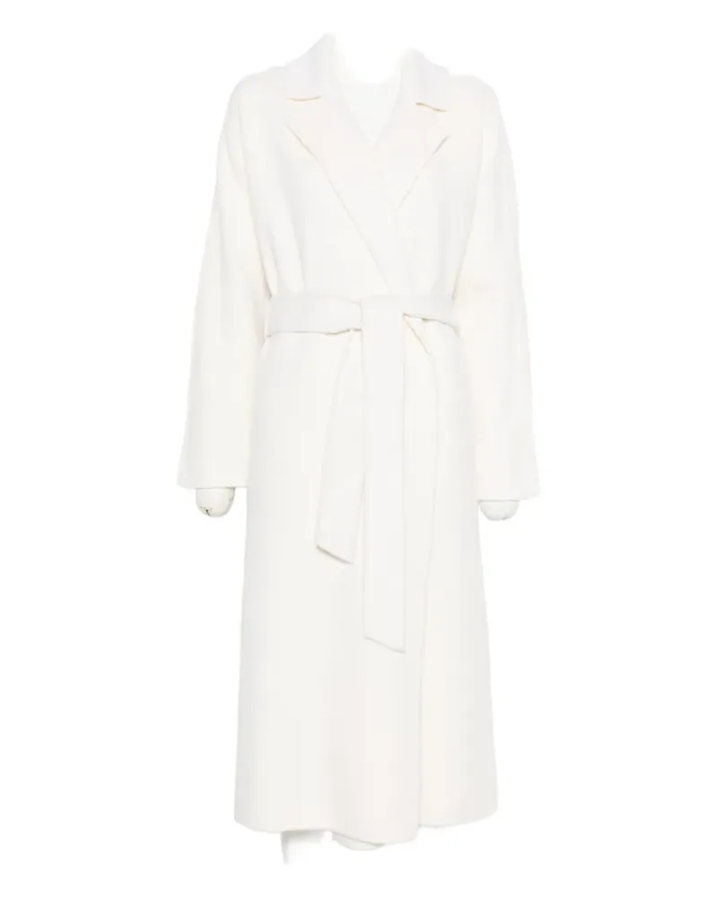 P.A.R.O.S.H. P.A.R.O H. belted single-breasted coat - Weiß Weiß