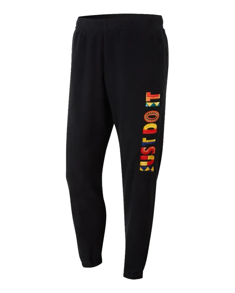 Nike embroidered track pants - Schwarz Schwarz