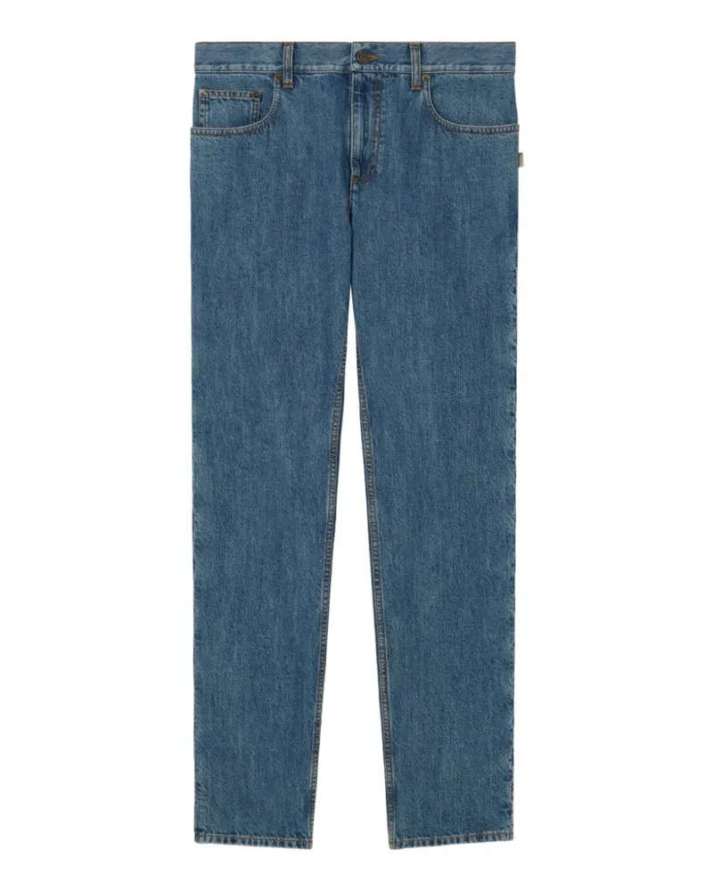 Burberry Gerade Jeans - Blau Blau