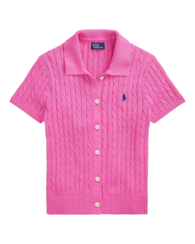 Ralph Lauren Oberteil mit Zopfmuster - Rosa Rosa