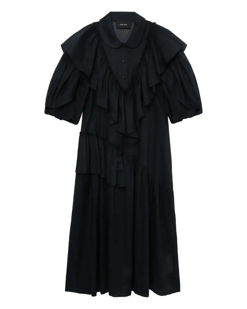 Simone Rocha Kleid aus Baumwollgemisch - Schwarz Schwarz