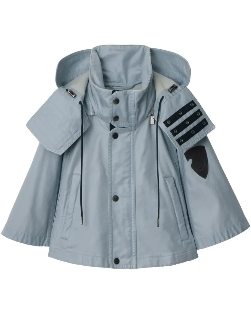 Burberry Cape mit Kapuze - Blau Blau