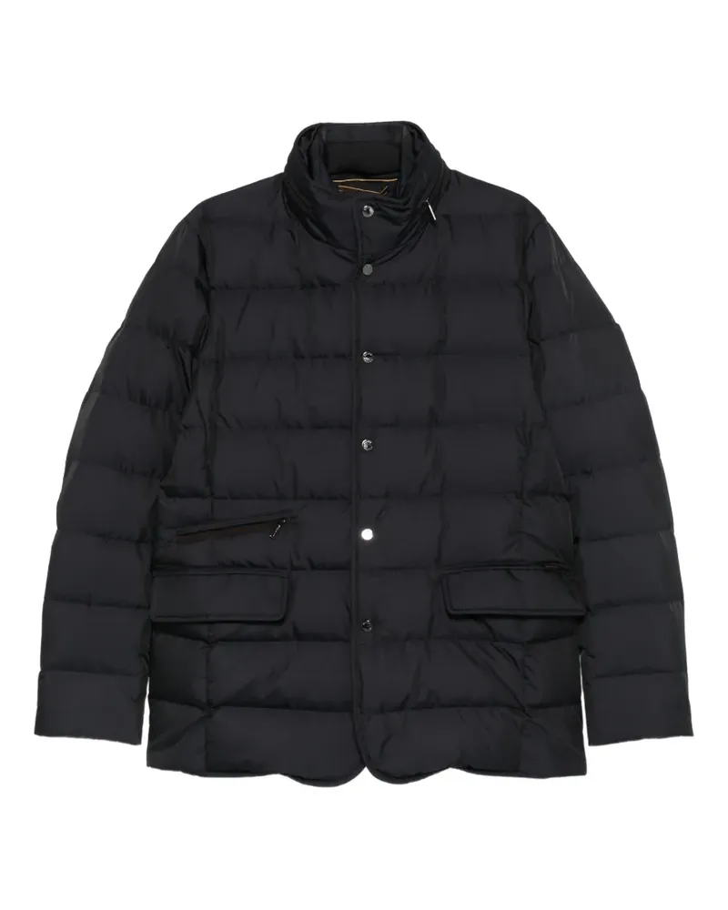 MOORER quilted high-neck jacket - Blau Blau