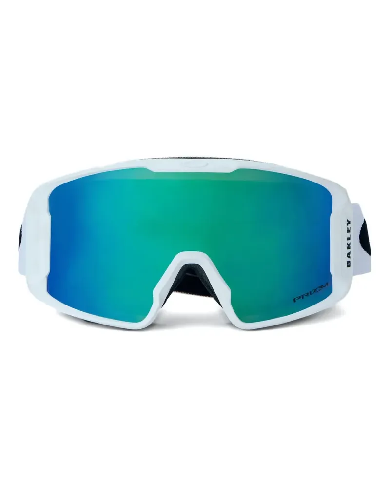 Oakley Verspiegelte Skibrille mit Logo-Print - Weiß Weiß