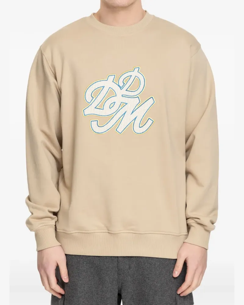 Drôle de Monsieur Sweatshirt mit Logo-Stickerei - Nude Nude