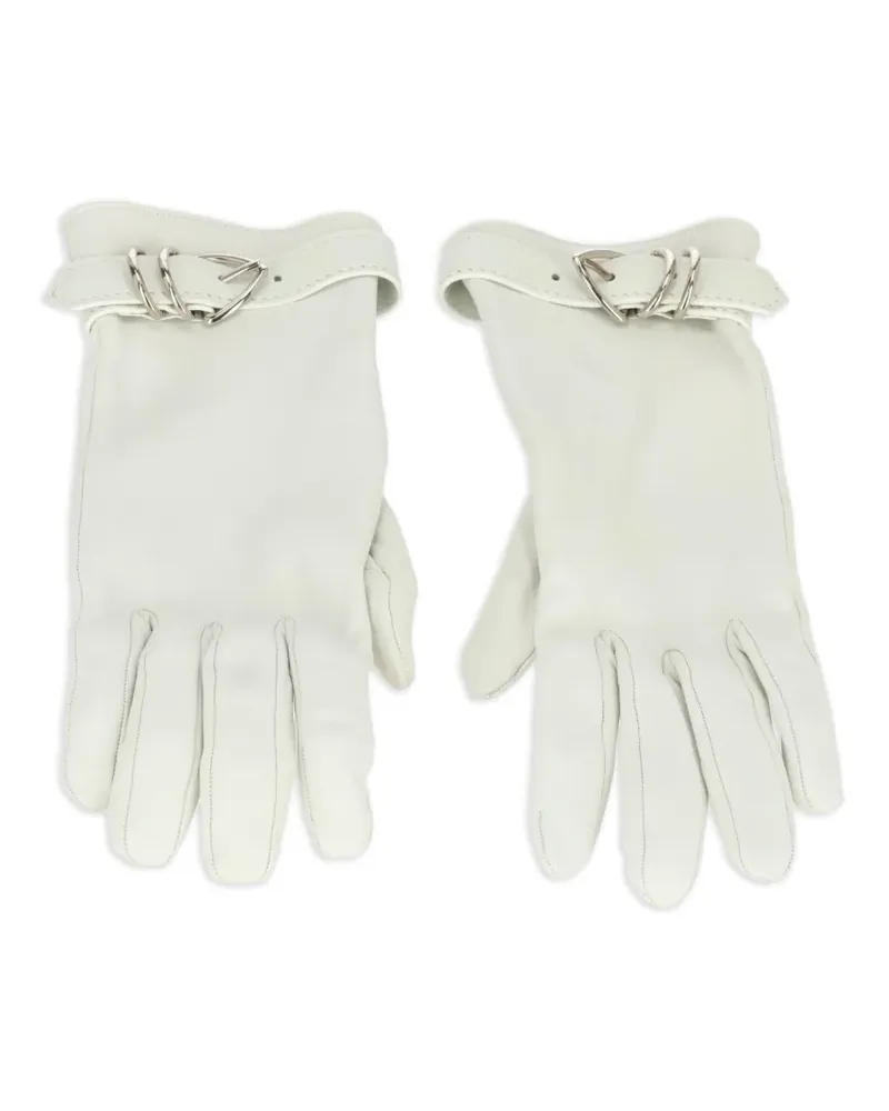 Gianvito Rossi Handschuhe aus Leder - Weiß Weiß