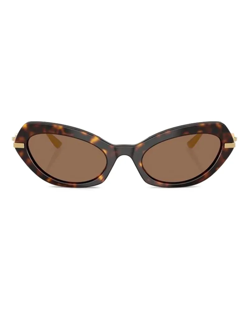 Dolce & Gabbana Sonnenbrille mit Cat-Eye-Gestell - Braun Braun