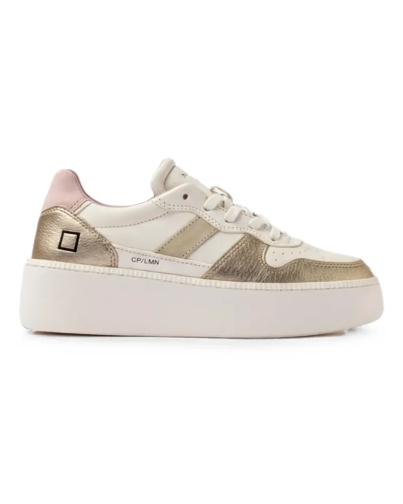 D.A.T.E. Court platform sneakers - Nude Nude