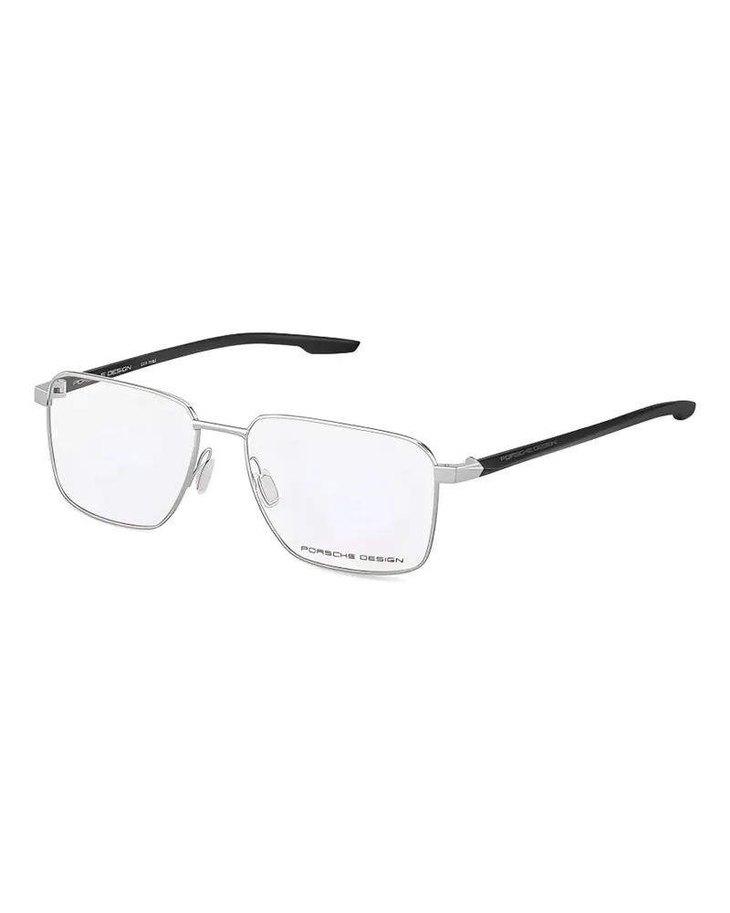 Porsche Design Brille mit eckigem Gestell - Silber Silber
