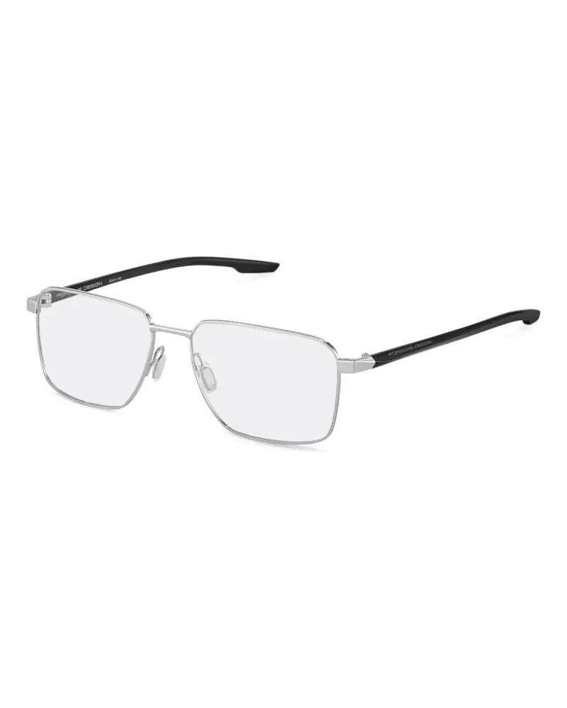 Porsche Design Brille mit eckigem Gestell - Grau Grau