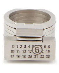 Maison Margiela Ring mit Logo-Gravur Silber