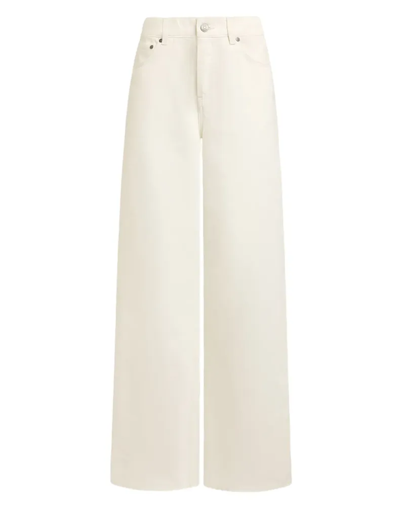 12 STOREEZ 431 Wide-Leg-Jeans - Weiß Weiß