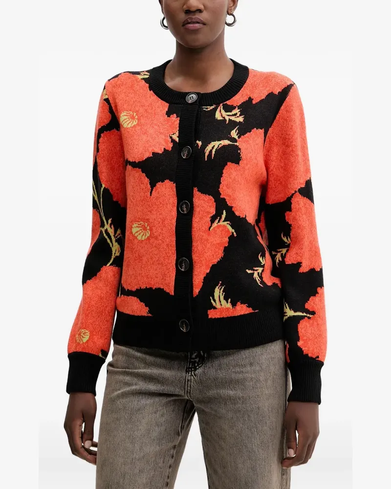 Never Fully Dressed button cardigan - Orange Orange