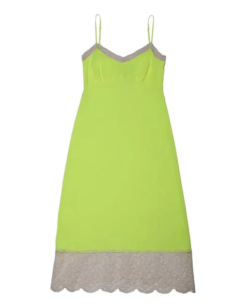 Simone Rocha lace-trim midi dress - Grün Grün