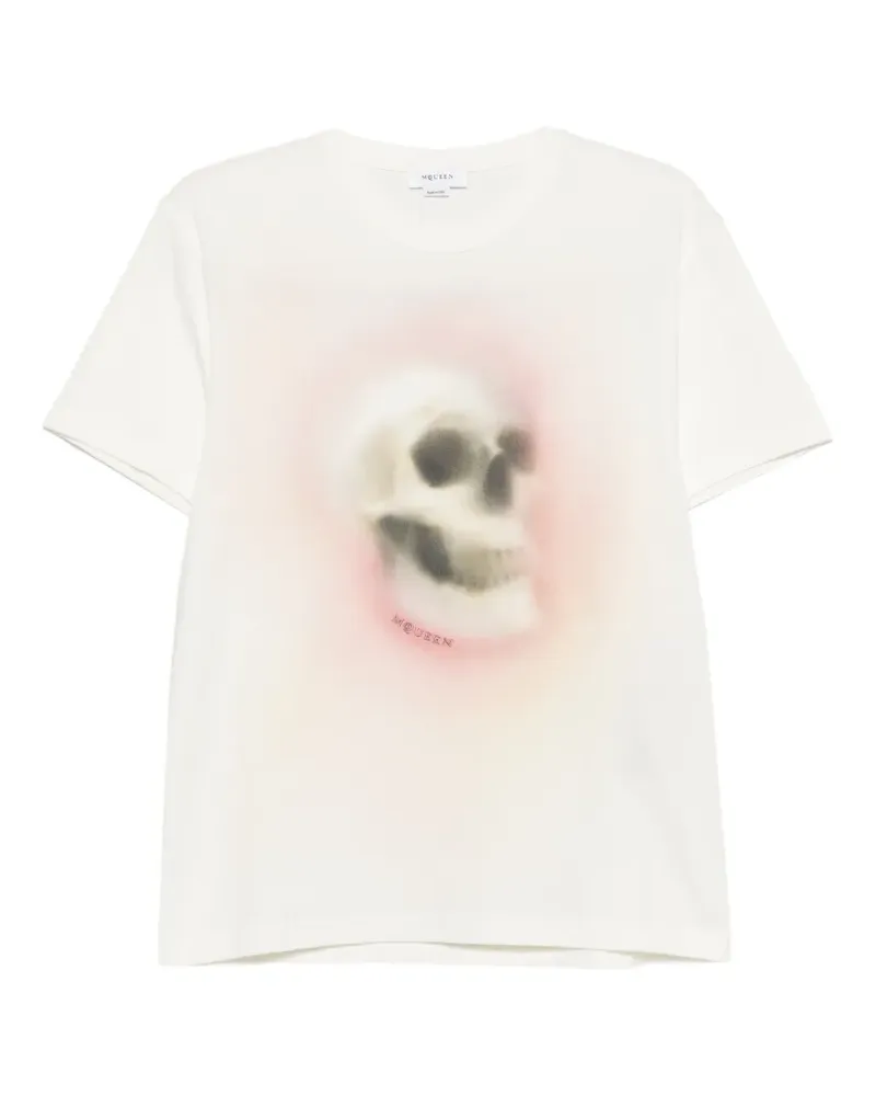 Alexander McQueen T-Shirt mit Totenkopf-Print - Weiß Weiß
