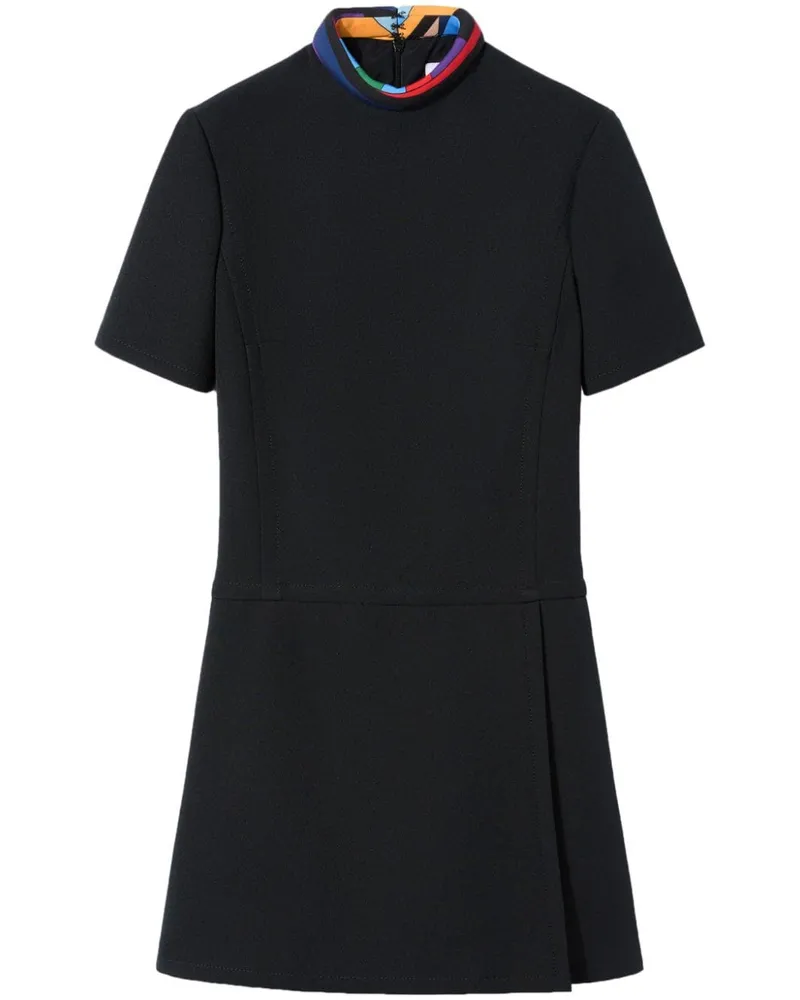 Emilio Pucci Texturiertes Minikleid - Schwarz Schwarz