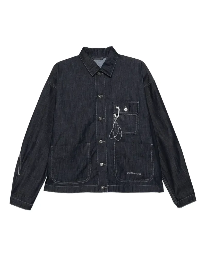 and wander dry easy denim shirt jacket - Blau Blau