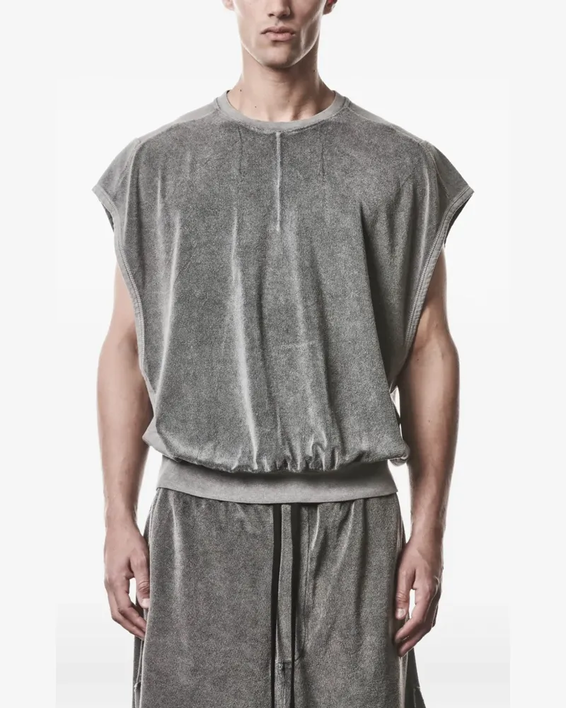 THOM KROM T-Shirt mit Kontrasteinsätzen - Grau Grau