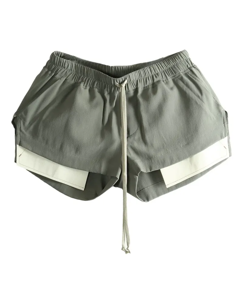 Rick Owens drawstring panelled shorts - Grün Grün